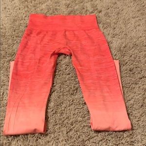 High waisted seamless ombré leggings